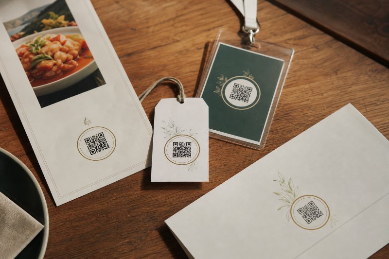 Branded QR codes Paramus NJ displayed across menus, tags, mailers, and event materials